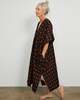 LWN Sello Caftan - Flame Pixel - Handloom Ikat Coverup - Thumbnail 2