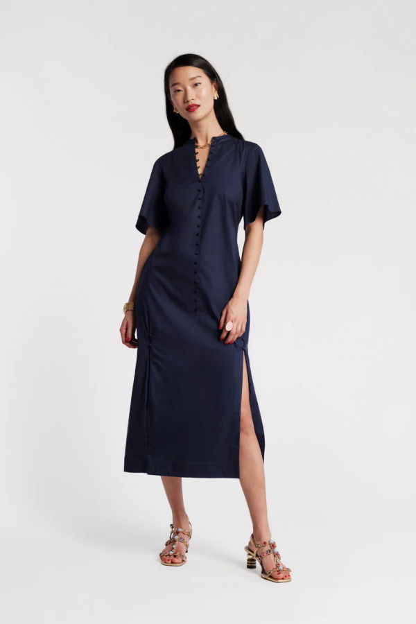 Frances Valentine Lori Maxi Dress - Navy