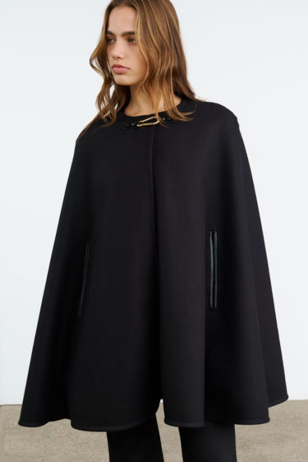 Nili Lotan Arianna Cape - Black