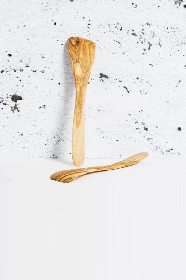Gharyan Stoneware Olive Wood Spatula