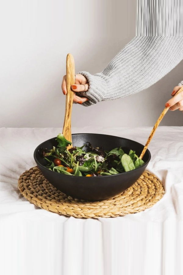 Gharyan Stoneware Olive Wood Spatula