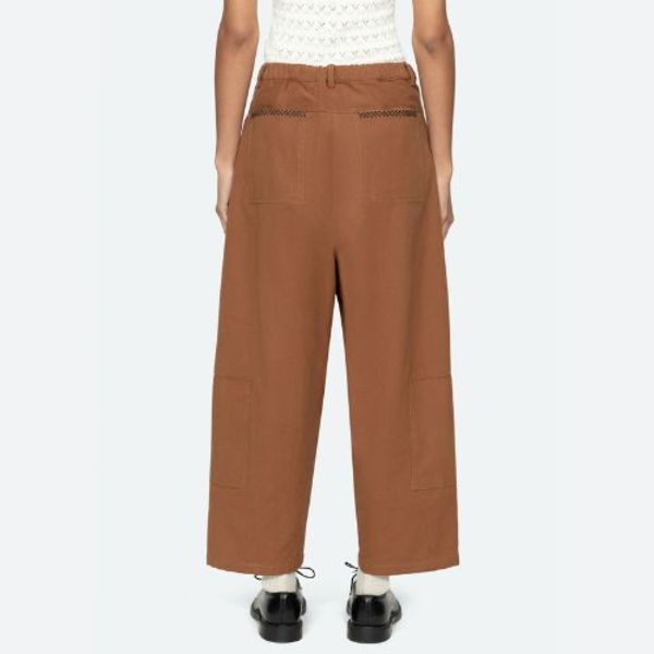 Sea NY Kit Embroidery Pants - Cognac