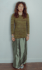 Vintage Maxi Skirt - Iridescent Olive Green - Thumbnail 2