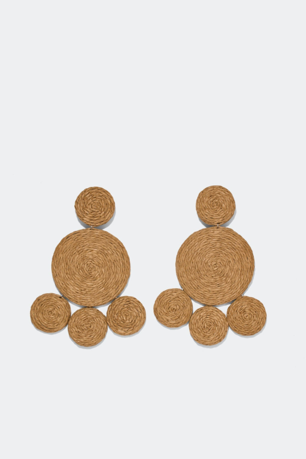 Simon Miller Raffia Deco Earring - Natural