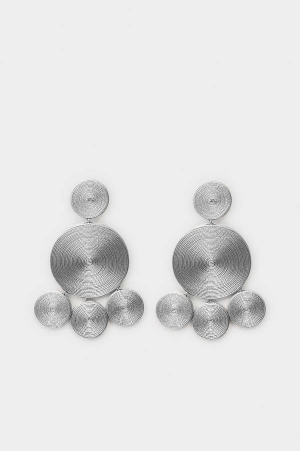 Simon Miller Raffia Deco Earrings - Silver