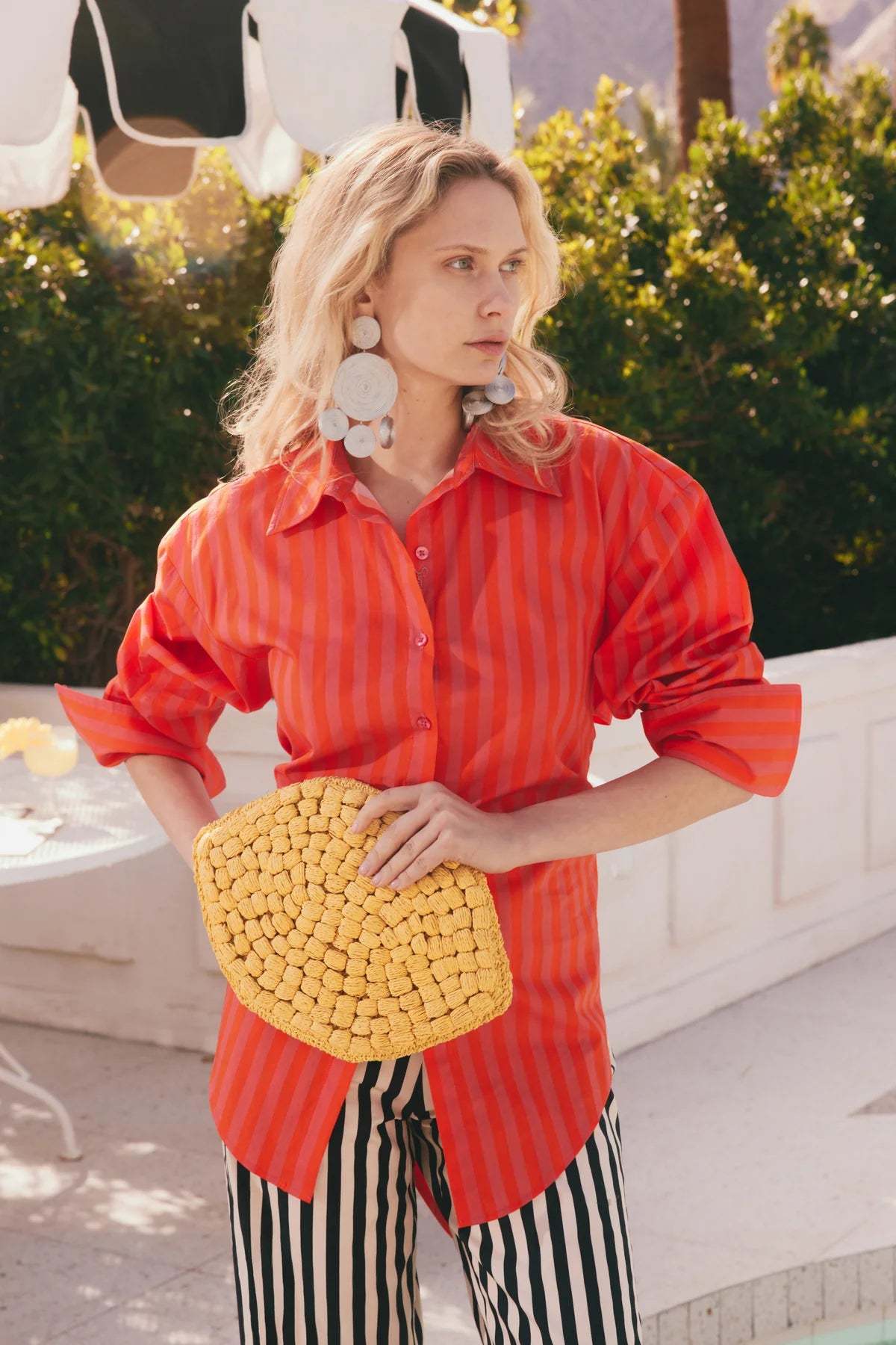 Simon Miller Raffia Deco Earrings - Silver - Image 3 of 3