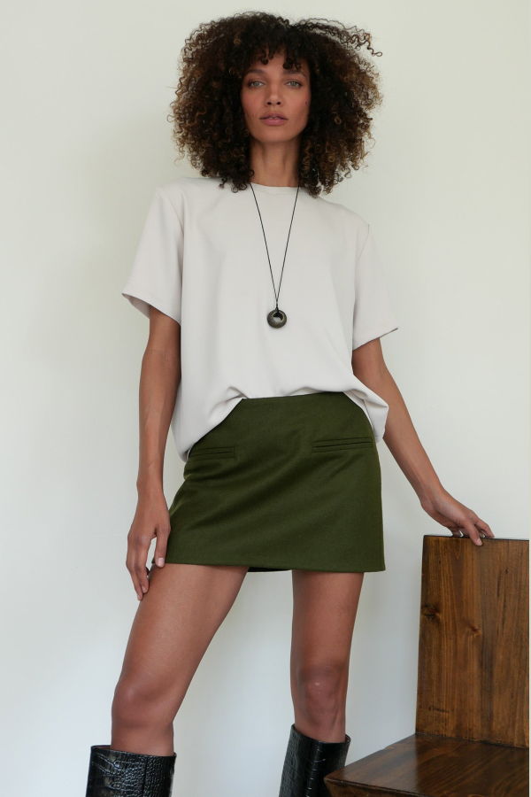 Sloan Crepe T-Shirt - Ivory