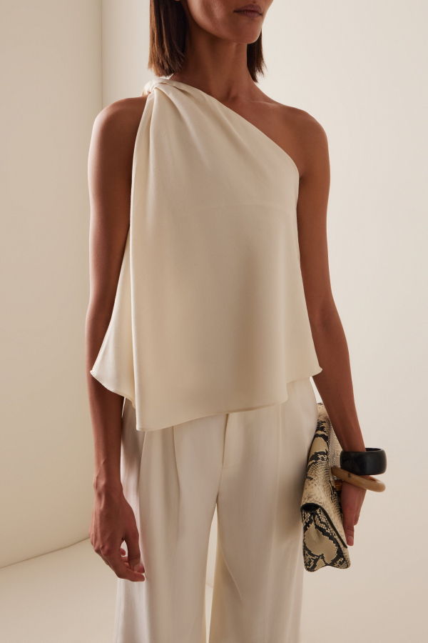 Sloan One Shoulder Top - Ivory
