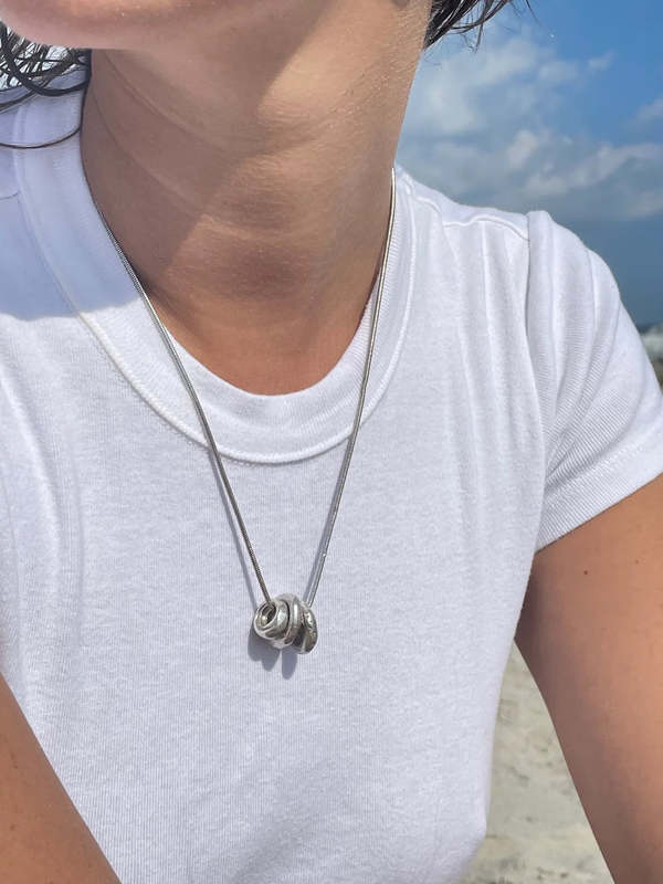 P.NINA Planetary Spiral No.17/7 Necklace