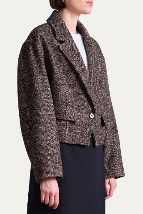 Apiece Apart Ria Cropped Back Jacket