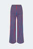 Simon Miller Pia Poplin Pants - Blue-Paprika Stripe - Thumbnail 1