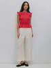 Azalea Jane Smocked Ruffle Top - Red - Thumbnail 3