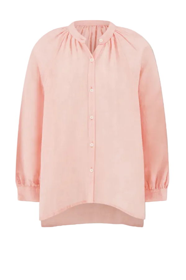 Lemlem Mita Button Up Blouse - Nefas Rose