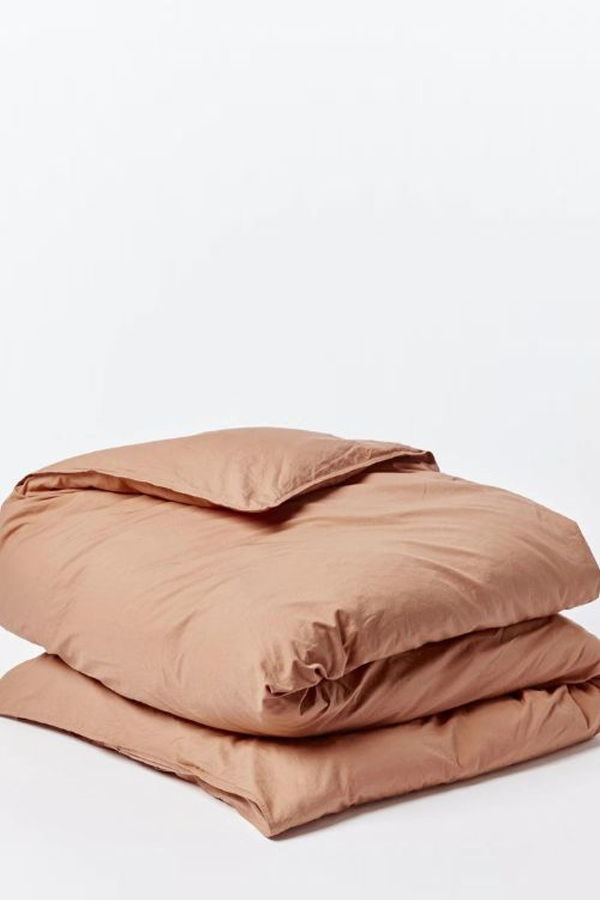 Crinkled Percale Duvet Cover