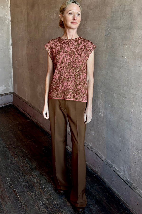 Rachel Comey Brocca Vest - Melon/Bronze