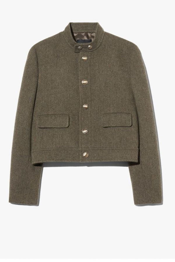 Nili Lotan Hadley Cropped Wool Jacket