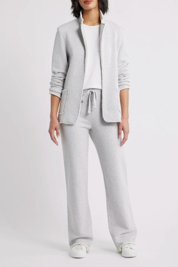 Frank & Eileen Dublin Knit Blazer - Gray Melange