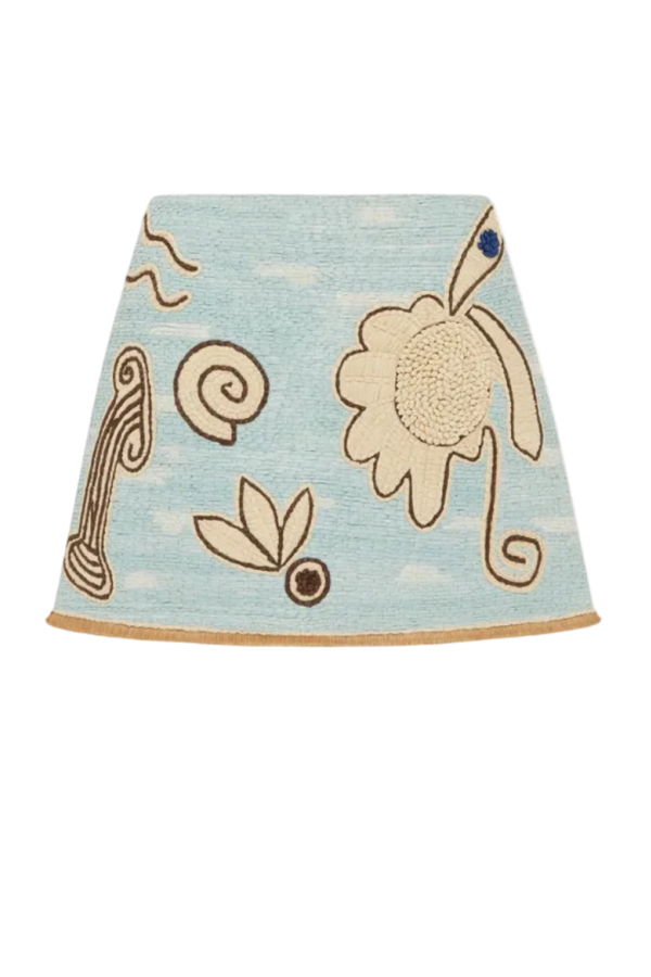 ALEMAIS Azar Raffia Skirt