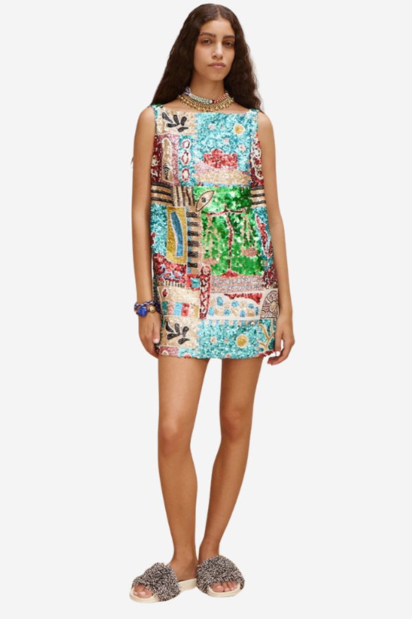 ALEMAIS Jazz Embellished Mini Dress