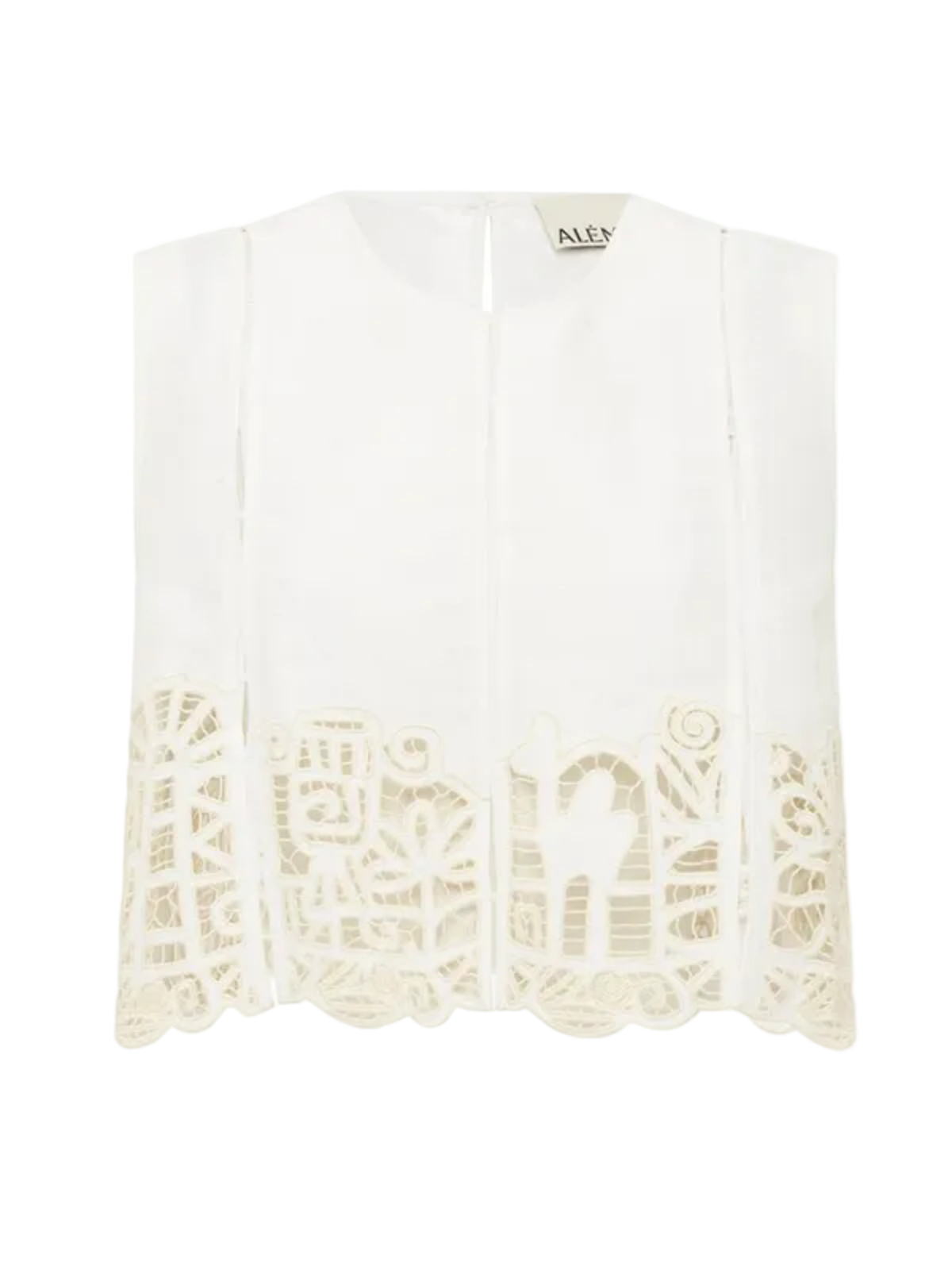 ALEMAIS Rosemary Embroidered Top - Cream - Image 1 of 4