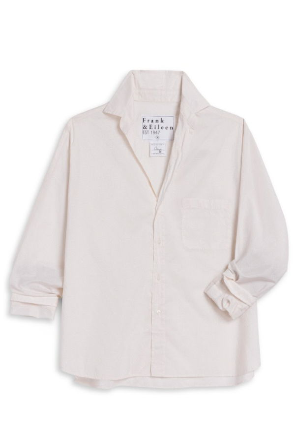 Frank & Eileen Oona Gold Glitter Button Up Top