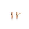 Lizzie Mandler Fine Jewelry Knife Edge Stud With Othello Switch Pave Earrings - Thumbnail 2