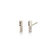 Lizzie Mandler Fine Jewelry Knife Edge Stud With Othello Switch Pave Earrings - Thumbnail 3