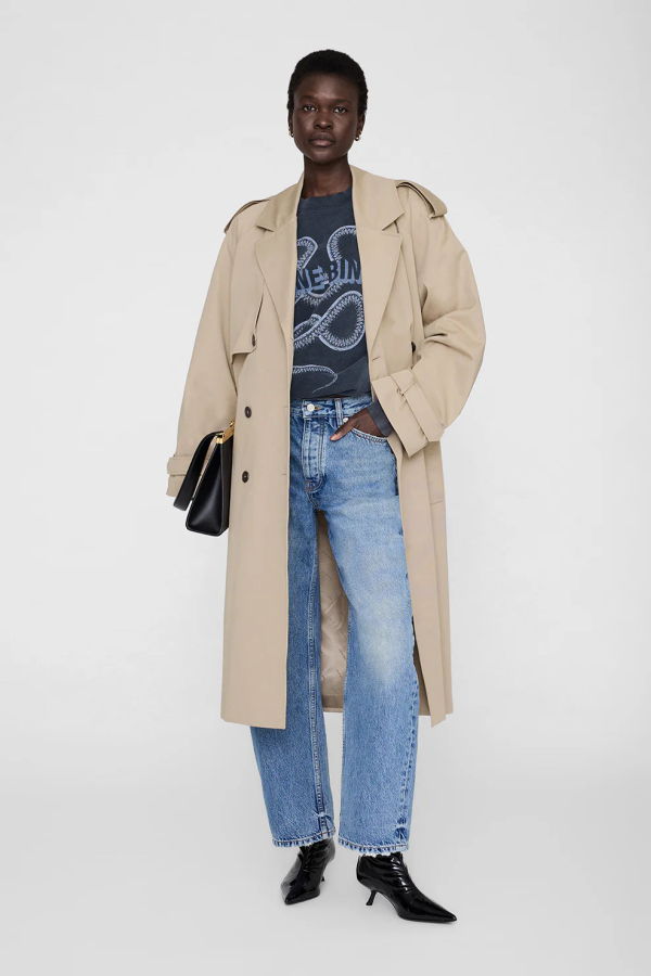 Anine Bing Harvey Crew Sweatshirt Snake Sweatshirt