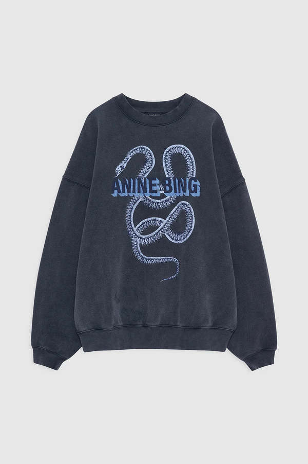Anine Bing Harvey Crew Sweatshirt Snake Sweatshirt | Garmentory