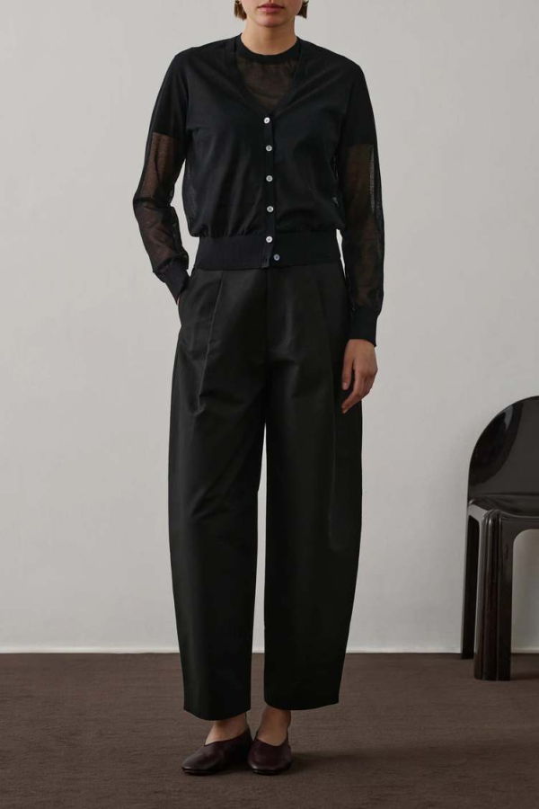 soeur Etretat Cardigan Sweater - Noir