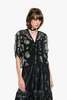 Anna Sui Lily and Roses Chiffon Combo Embroidered Bed Jacket - Thumbnail 1