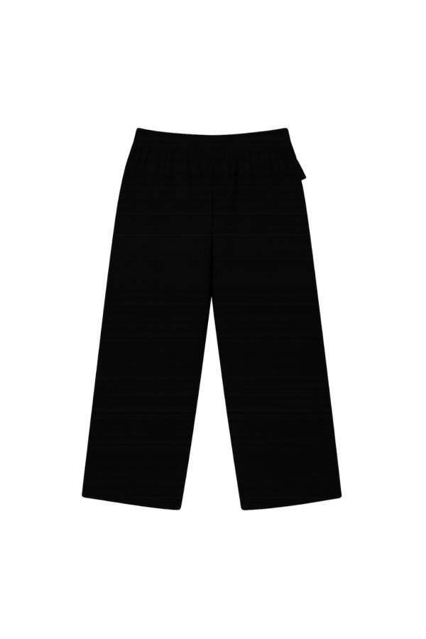 ELLIOTT LAUREN Performance Wide-Leg Pull On Pants - Black