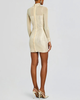 RETROFÊTE Willow Embellished Dress - Winter White/ Champagne - Thumbnail 5