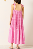 Alix Of Bohemia Emrys Pink Jasmine Silk Dress - Med Pink - Thumbnail 3
