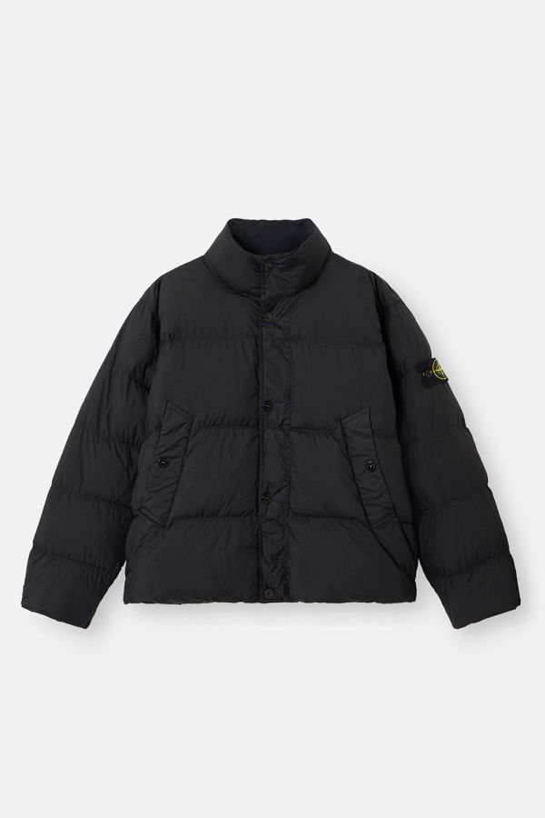 Stone Island Crinkle Reps NY Down Jacket - Black