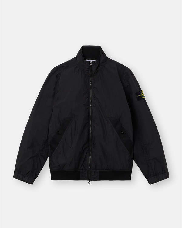 Stone Island Crinkle Reps NY Light Jacket - Black Stone Island Crinkle Reps NY Light Jacket - Black