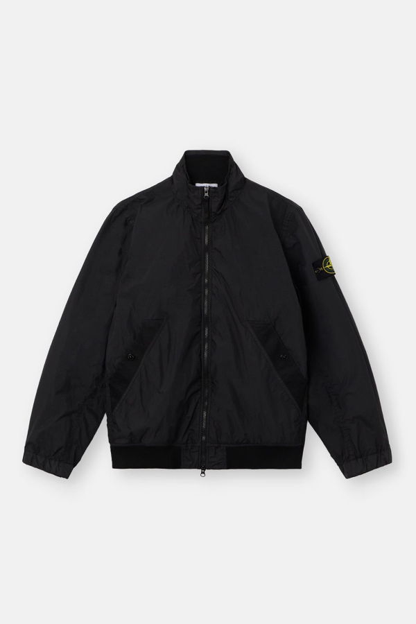 Stone Island Crinkle Reps NY Light Jacket - Black