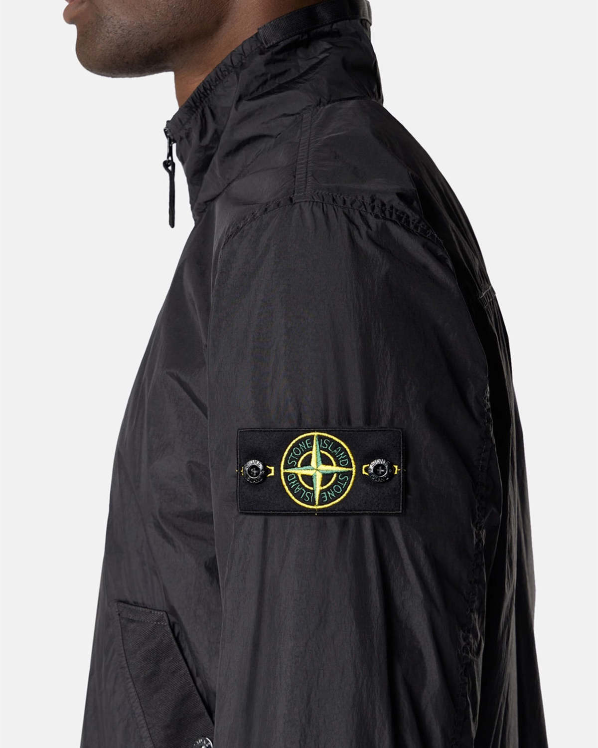 Stone Island Crinkle Reps NY Light Jacket - Black - Image 3 of 6