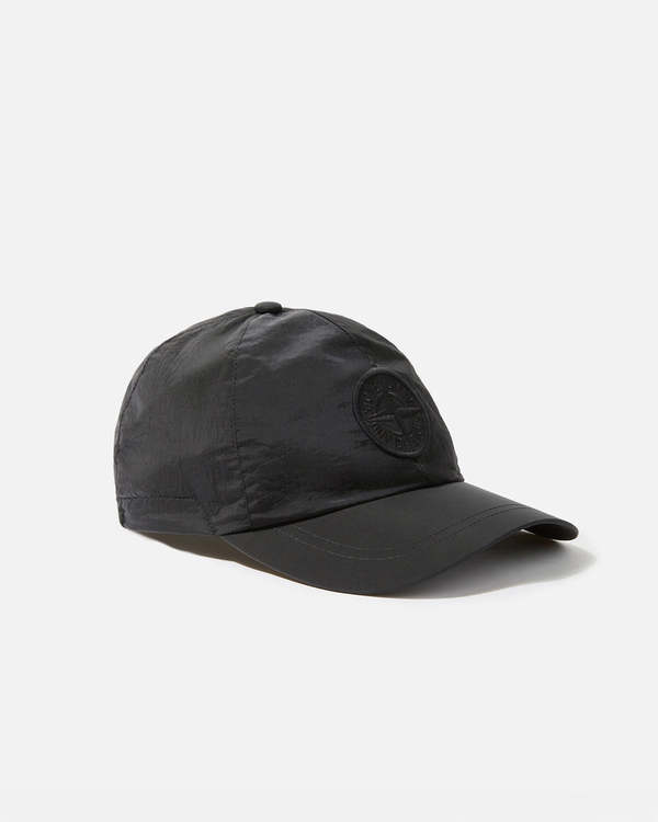 Stone Island Nylon Metal in ECONYL Cap - Black