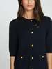 Autumn Cashmere Buttoned Elbow Sleeve Sweater Jacket Cardigan - Black - Thumbnail 4