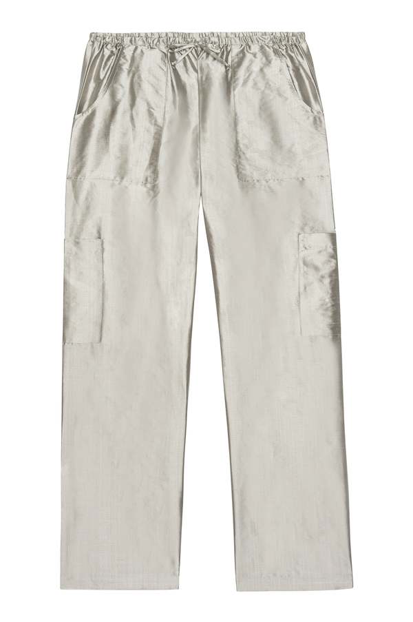 Donni. Taffeta Cargo Pants - Silver Donni. Taffeta Cargo Pants - Silver