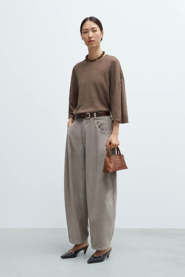 Cordera Corduroy Baggy Pants
