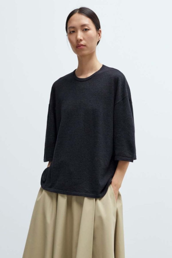 Cordera Merino Wool Oversized T-Shirt Top