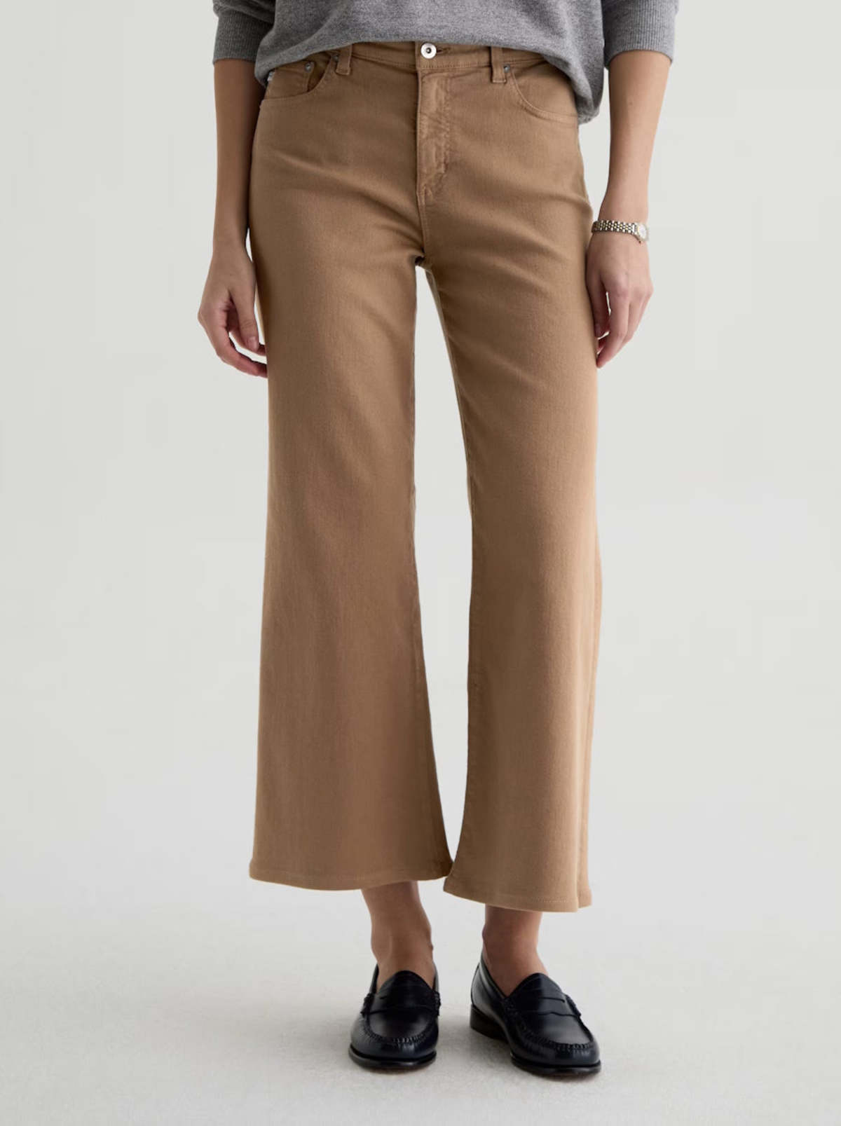 Adriano Goldschmied Saige Wide Leg Crop Jeans - Image 1 of 5