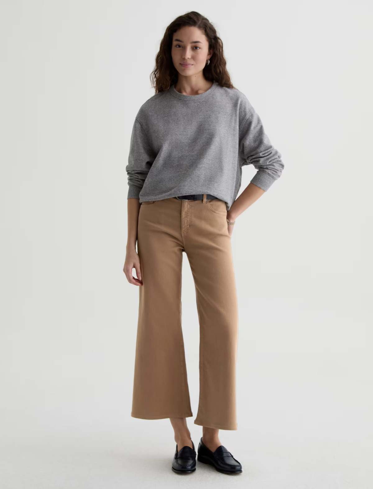 Adriano Goldschmied Saige Wide Leg Crop Jeans - Image 2 of 5