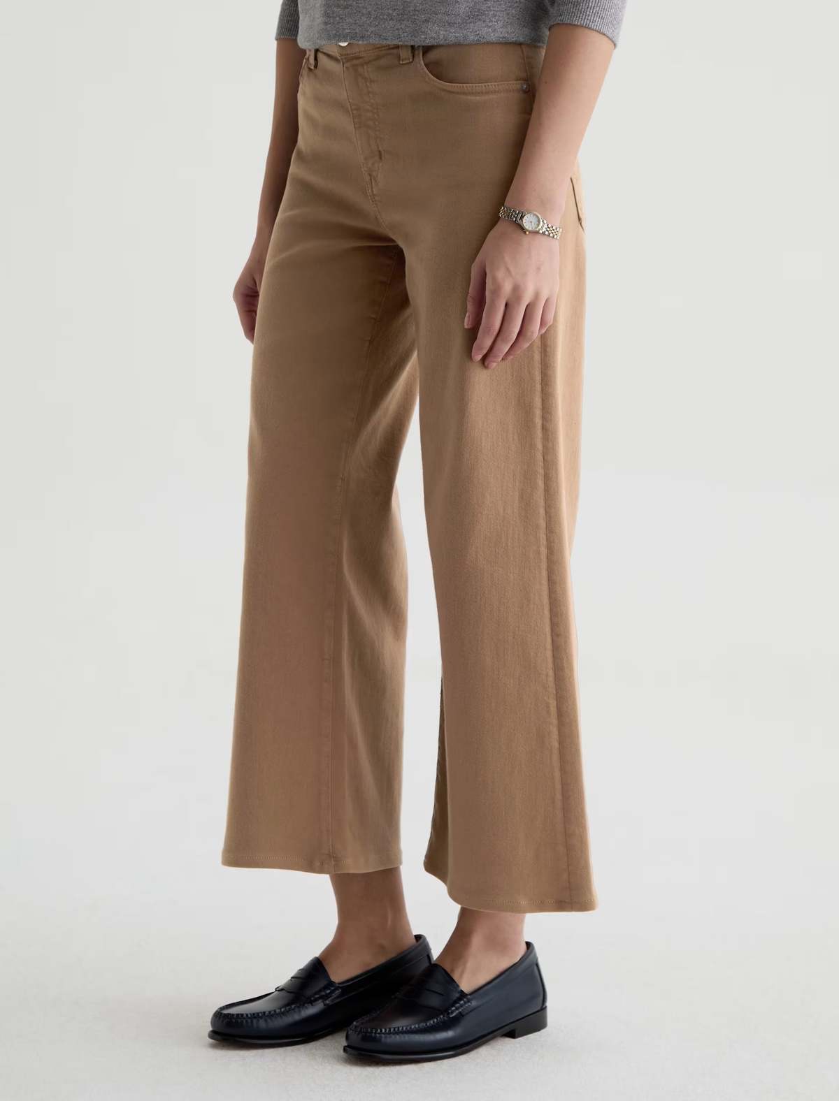 Adriano Goldschmied Saige Wide Leg Crop Jeans - Image 4 of 5
