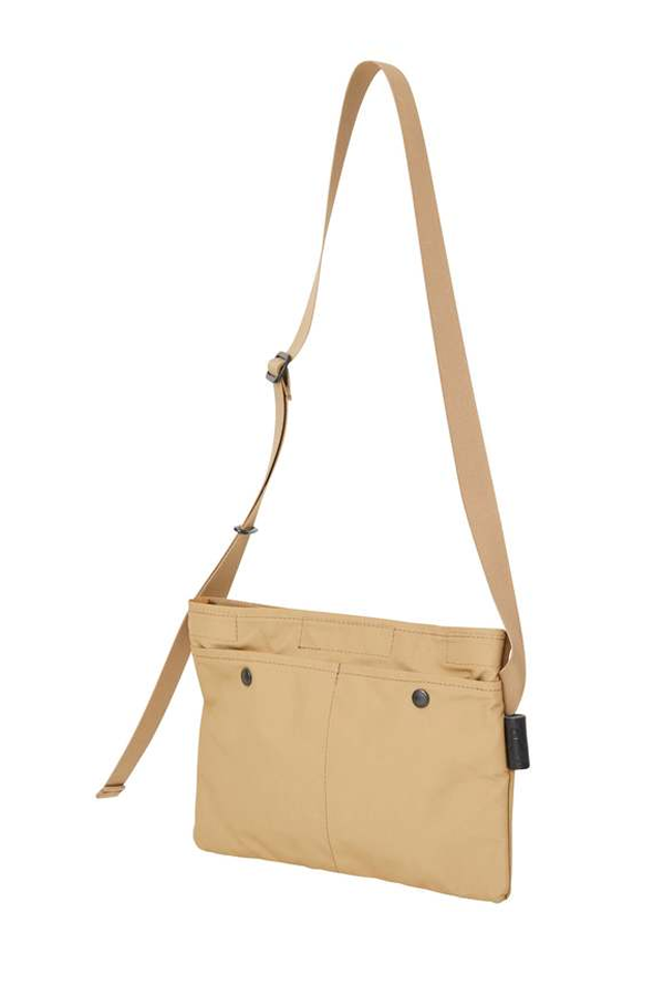 AMIACALVA Gabardine Sacoche Bag - Beige