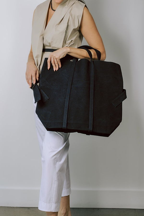 AMIACALVA Washed Canvas Messenger Bag