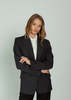 Smythe Oversized Layered Blazer - Iron - Thumbnail 1