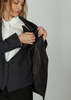 Smythe Oversized Layered Blazer - Iron - Thumbnail 2